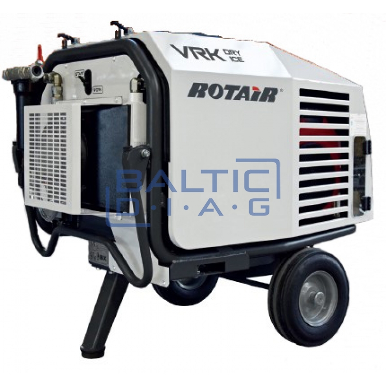 Mobile air compressor for dry ice cleaning equipment VRK Dry Ice