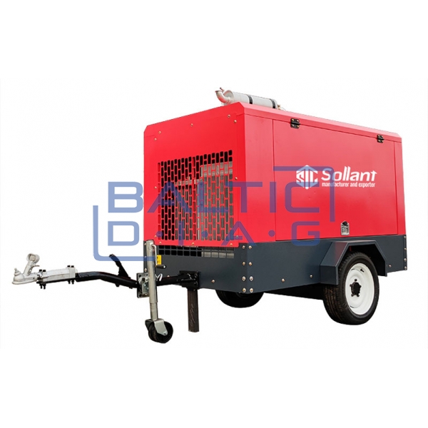 Mobile screw air compressor Sollant SLTDP-5