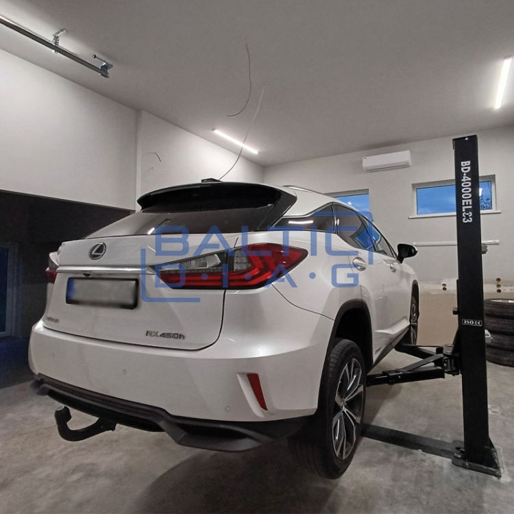 Dviejų kolonų keltuvas su elektromagnetiniu fiksavimu, 3 + 3 pakopų letenomis 4t BD-4000EL33