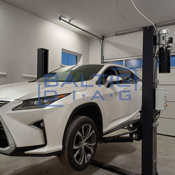 Dviejų kolonų keltuvas su elektromagnetiniu fiksavimu, 3 + 3 pakopų letenomis 4t BD-4000EL33