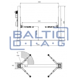 Double post lifter with electromagnetic safety locking, 3 + 3-steps arms 4t BD-4000EL33 Double post lifter with electromagnetic safety locking, 3 + 3-steps arms 4t BD-4000EL33