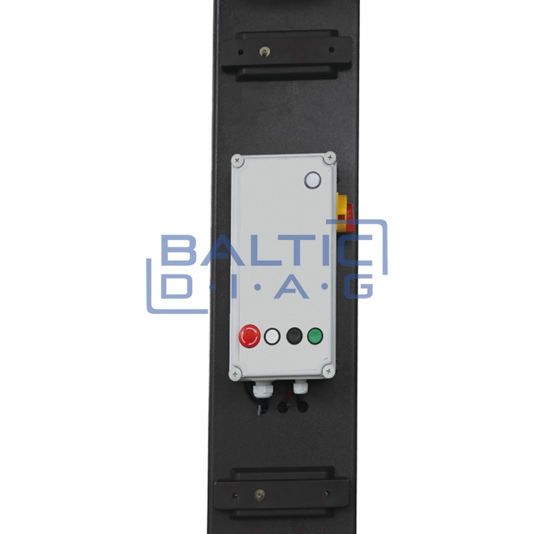 Double post lifter with electromagnetic safety locking, 3 + 3-steps arms 4t BD-4000EL33