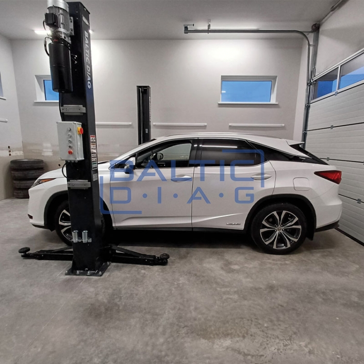 Dviejų kolonų keltuvas su elektromagnetiniu fiksavimu, 3 + 3 pakopų letenomis 4t BD-4000EL33