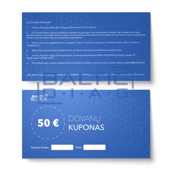 50 Eurų Dovanų Kuponas