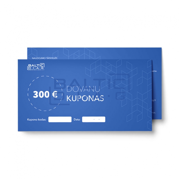 300 Eurų Dovanų Kuponas