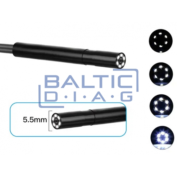 Endoscope with LCD Ø5.5mm, 5m
