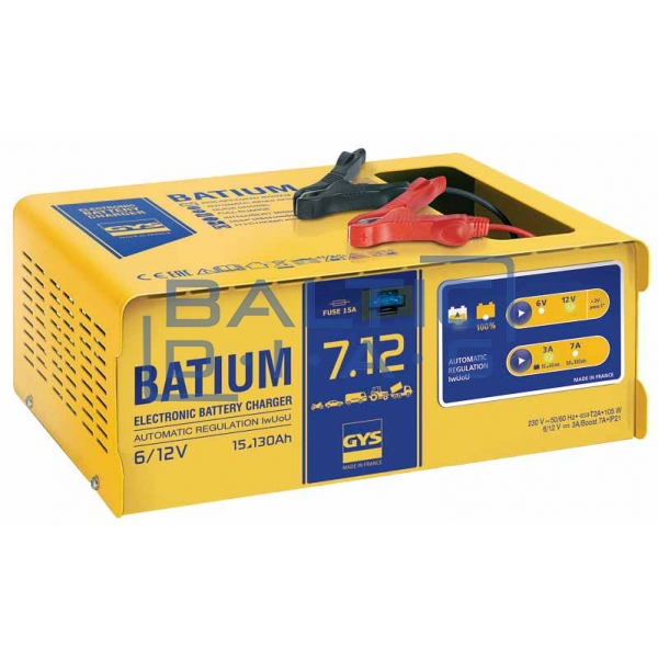 Battery charger with microprocessor GYS Batium 7-12