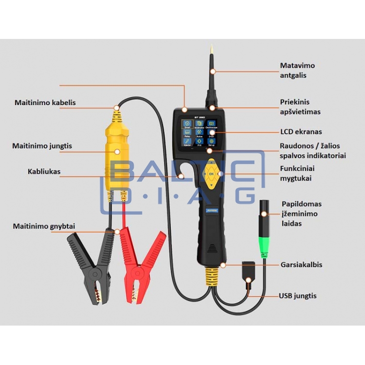 Многофункциональный тестер для автомобилей Autool BT280