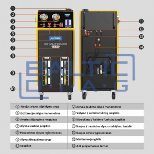 Semi automatic transmission fluid exchange station Autool ATF702