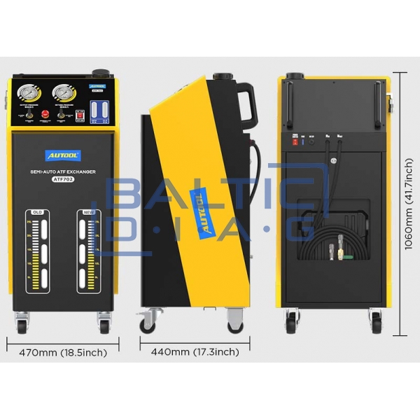 Semi automatic transmission fluid exchange station Autool ATF702