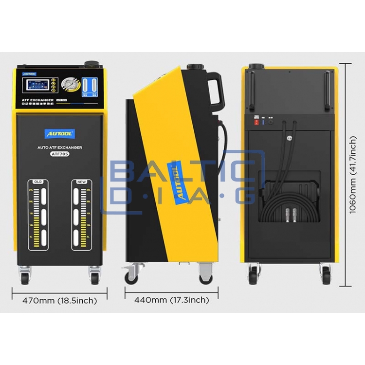 Automatic transmission fluid exchange station Autool ATF705