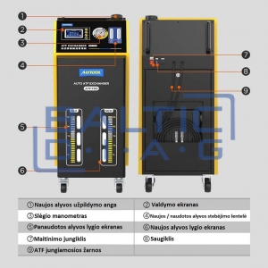 Automatic transmission fluid exchange station Autool ATF705 Automatic transmission fluid exchange station Autool ATF705