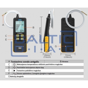 Internal combustion engine oil testing device Autool AS503