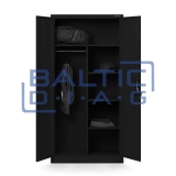 Jan Nowak wardrobe with shelves DAWID BLACK