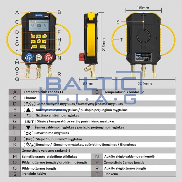 Digital refrigerant service unit Autool LM160