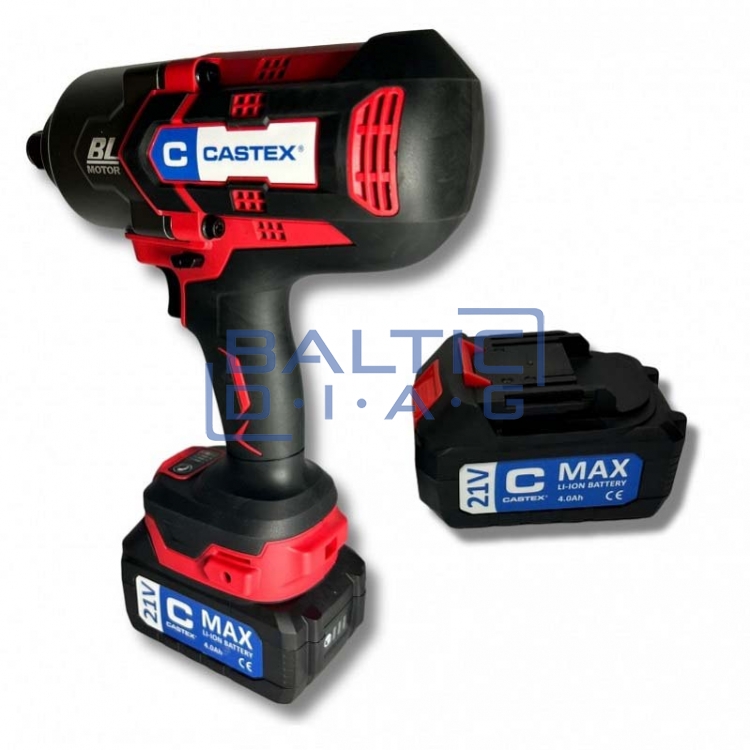 Аккумуляторный ударный гайковерт Castex, 21 V, 1768 Нм