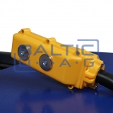 Mobile electro-hydraulic scissor lift for electric cars 1200 kg