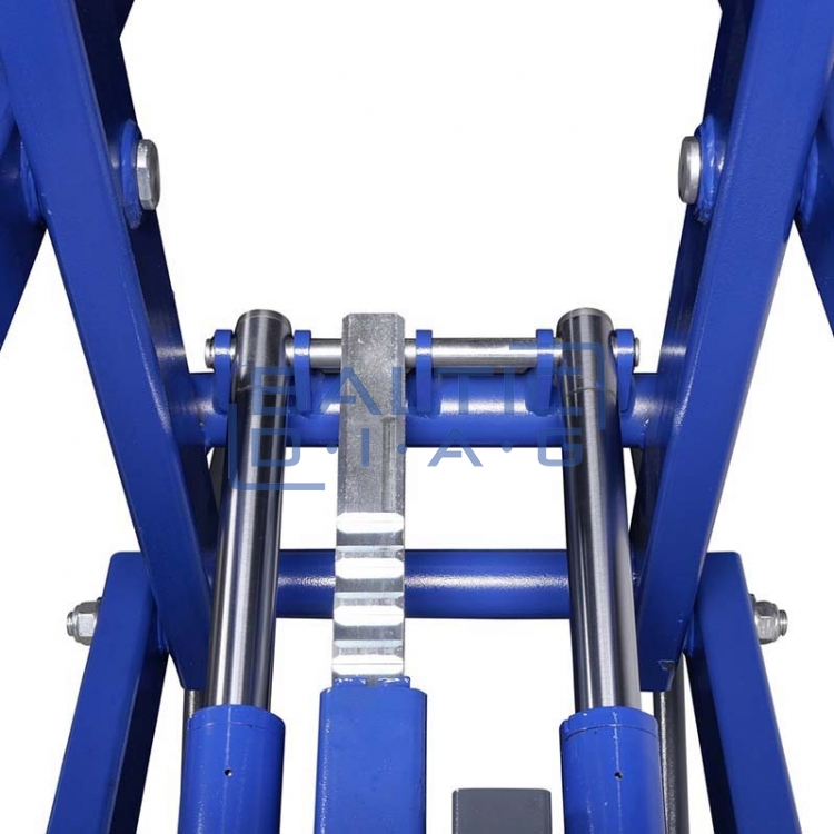 Mobile electro-hydraulic scissor lift for electric cars 1200 kg