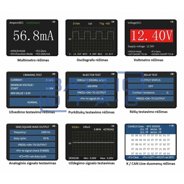 Vehicle diagnostic multimeter, Autool DM303