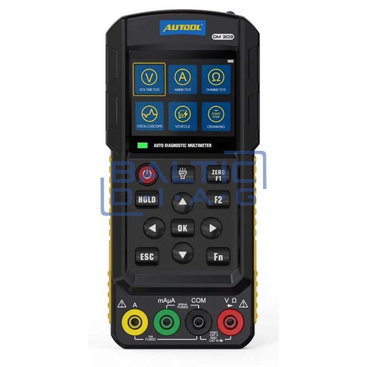 Automobilių diagnostikos multimetras, Autool DM303