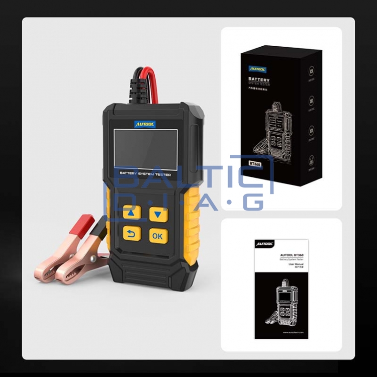 Тестер аккумулятора Autool BT360