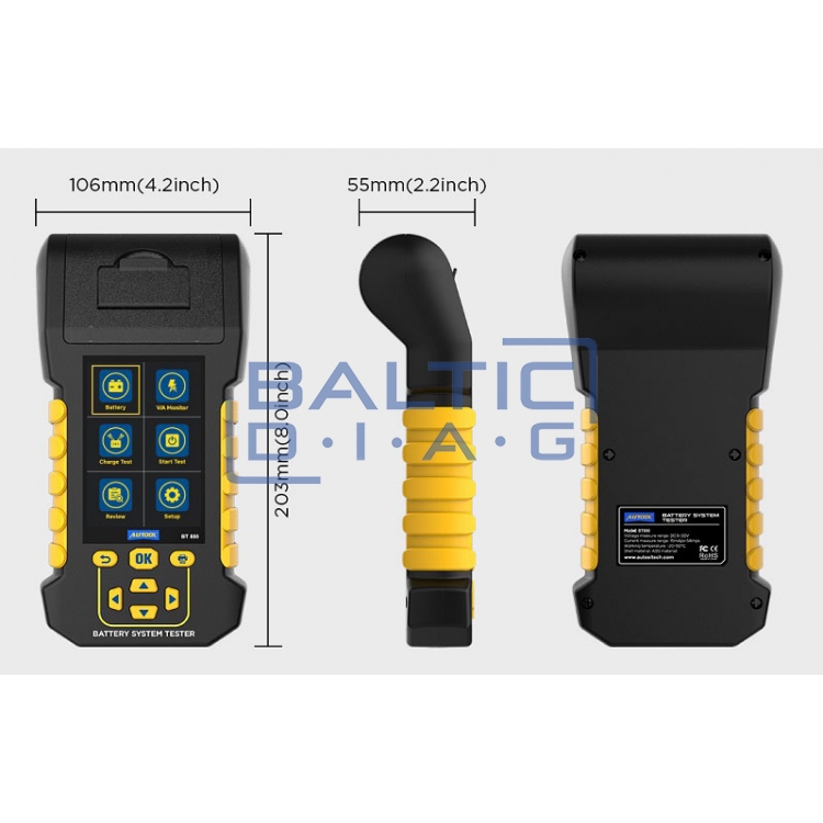 Akumuliatorių baterijų testeris Autool BT880