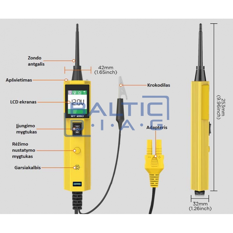 Multimeter for cars Autool BT260