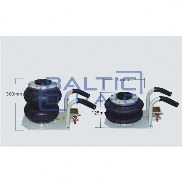 Pneumatic jack 2 tons with short handles