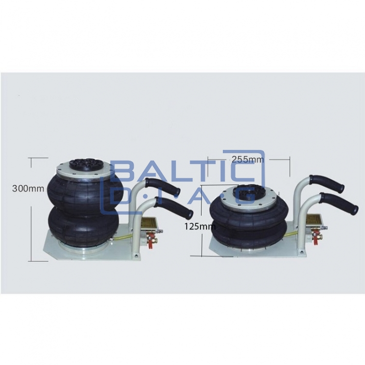Pneumatic jack 2 tons with short handles