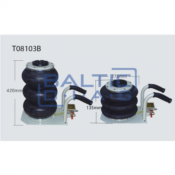 Pneumatic jack 3 tons with short handles