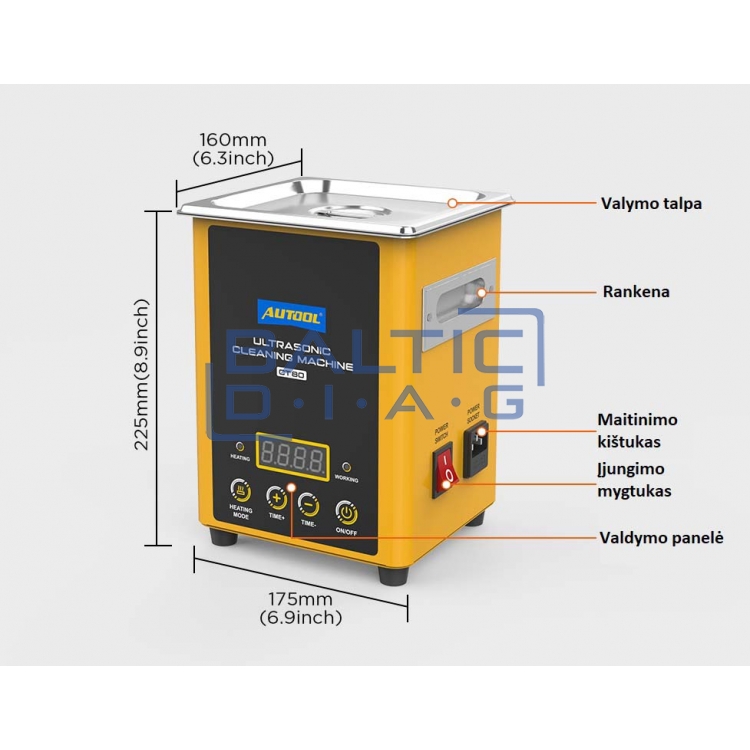 Ultrasonic bath Autool CT80 with heating