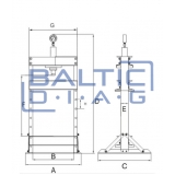 Hydraulic press 30 tons