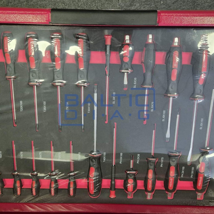 Tool trolley with 7 drawers and 250 pcs. tools