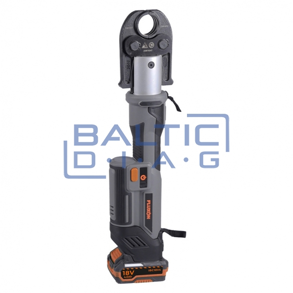 Cordless pipe crimping pliers, U-shaped, 32 kN