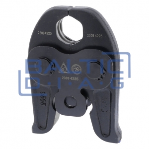 Cordless pipe crimping pliers, M-shaped, 32 kN