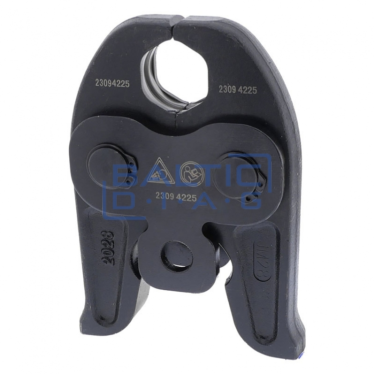 Cordless pipe crimping pliers, M-shaped, 32 kN
