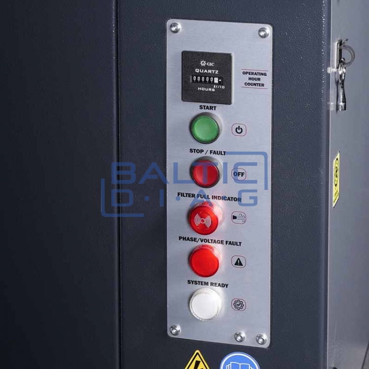 Mobile welding fume extraction system 0.75 kW, 1200 m³/h.