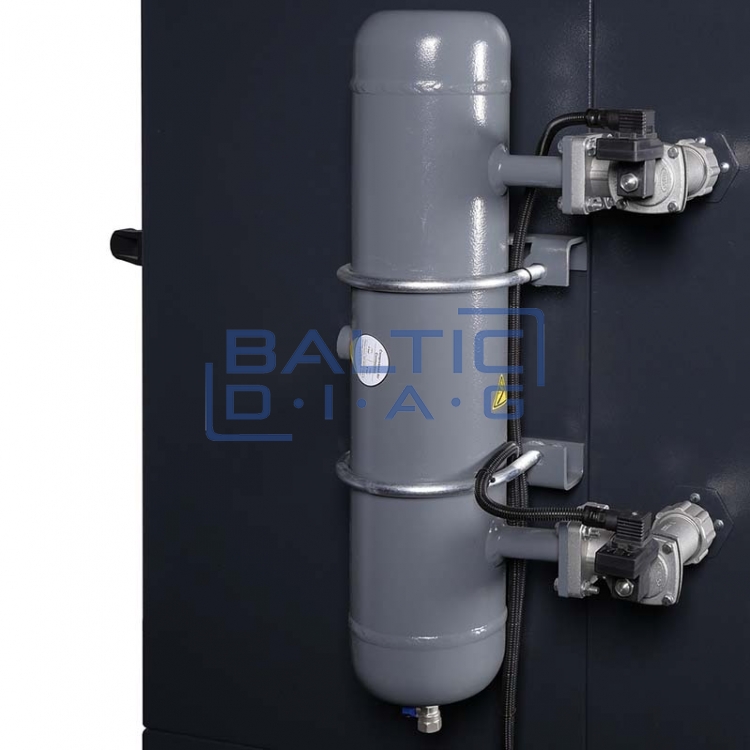 Mobile welding fume extraction system 1.1 kW, two hoses