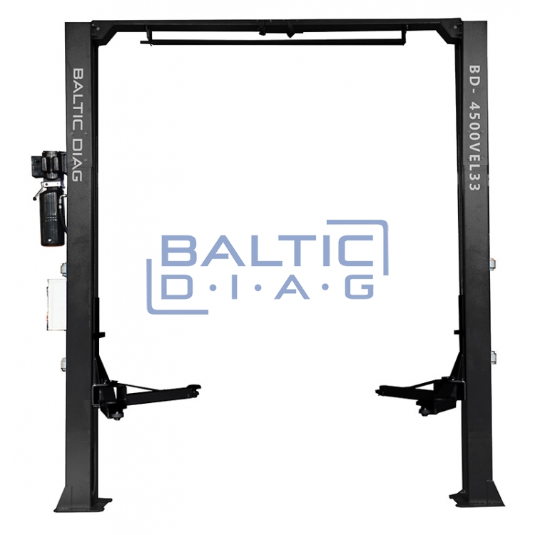 Two post lift with electromagnetic Locking and 3 + 3 stage arms, 4.5T BD-4500VEL33