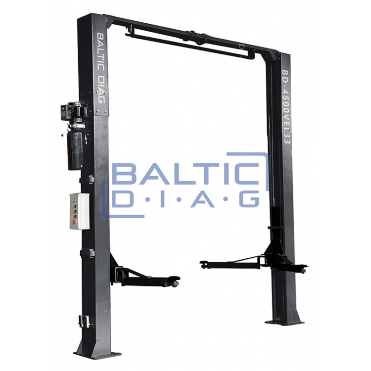 Two post lift with electromagnetic Locking and 3 + 3 stage arms, 4.5T BD-4500VEL33