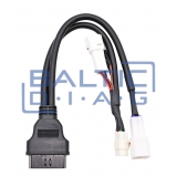 Motorcycle diagnostic database and connector kit Launch