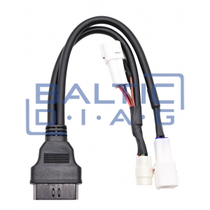 Motorcycle diagnostic database and connector kit Launch