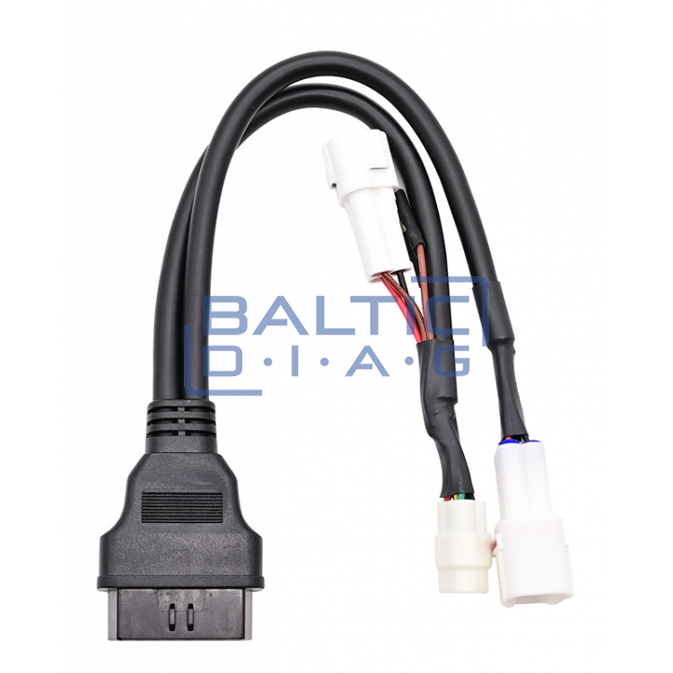 Motorcycle diagnostic database and connector kit Launch