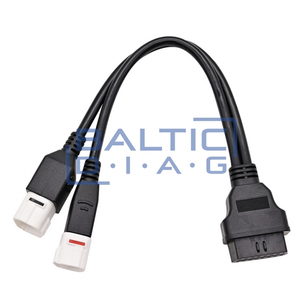 Motorcycle diagnostic database and connector kit Launch