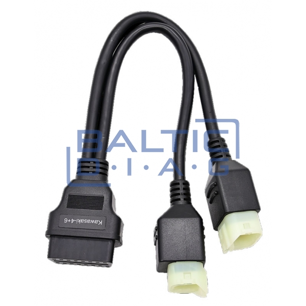 Motorcycle diagnostic database and connector kit Launch