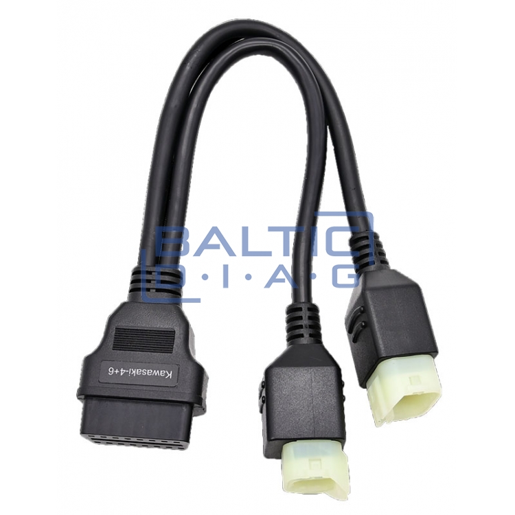 Motorcycle diagnostic database and connector kit Launch