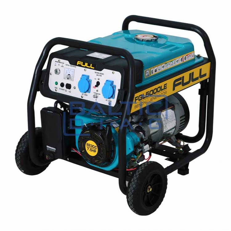 Mobilus benzininis generatorius FGL 5000LE, 3,5 kW