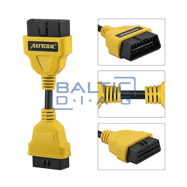 Удлинитель разъема OBDII Autool, 14 см