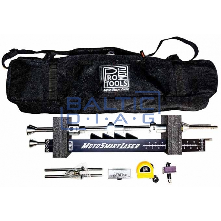 MotoSmartLaser motorcycle frame structure inspection device