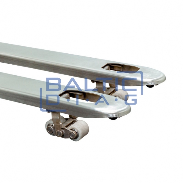 Pallet truck with scale 2500 kg stainless steel 115 cm Mammuth